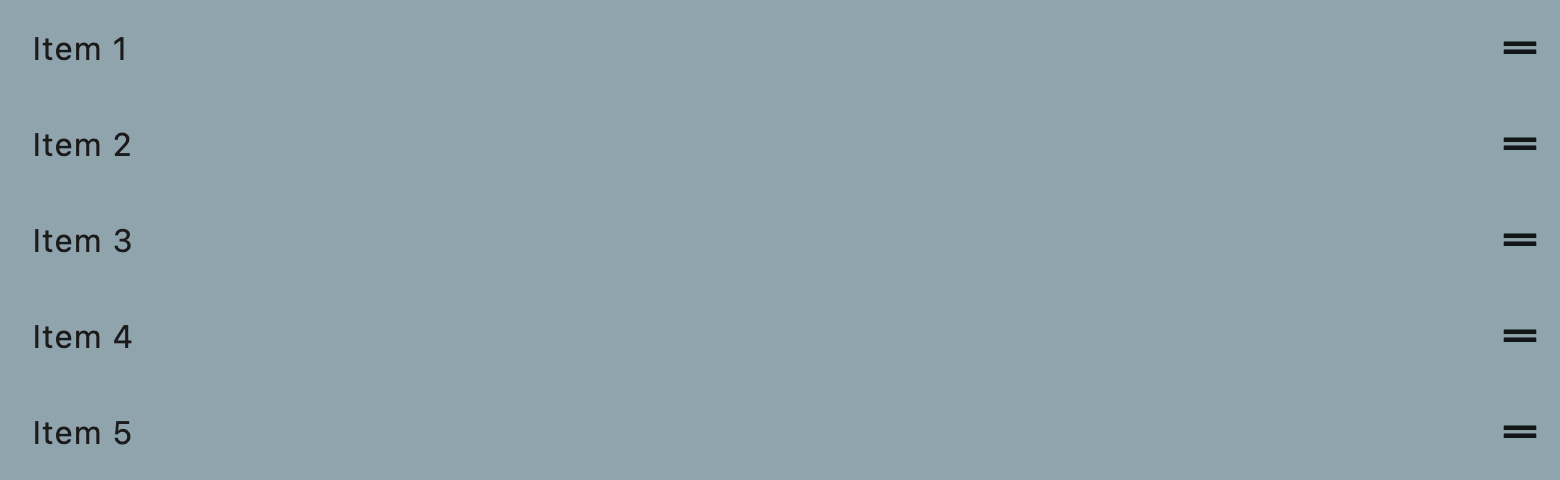 ReorderableListView
